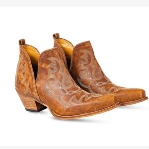 Myra Bag Maisie Leather Boots in Rich Honey